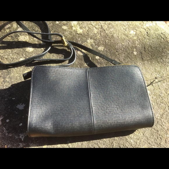 J Crew textured leather and patent cross-body - Picture 2 of 4